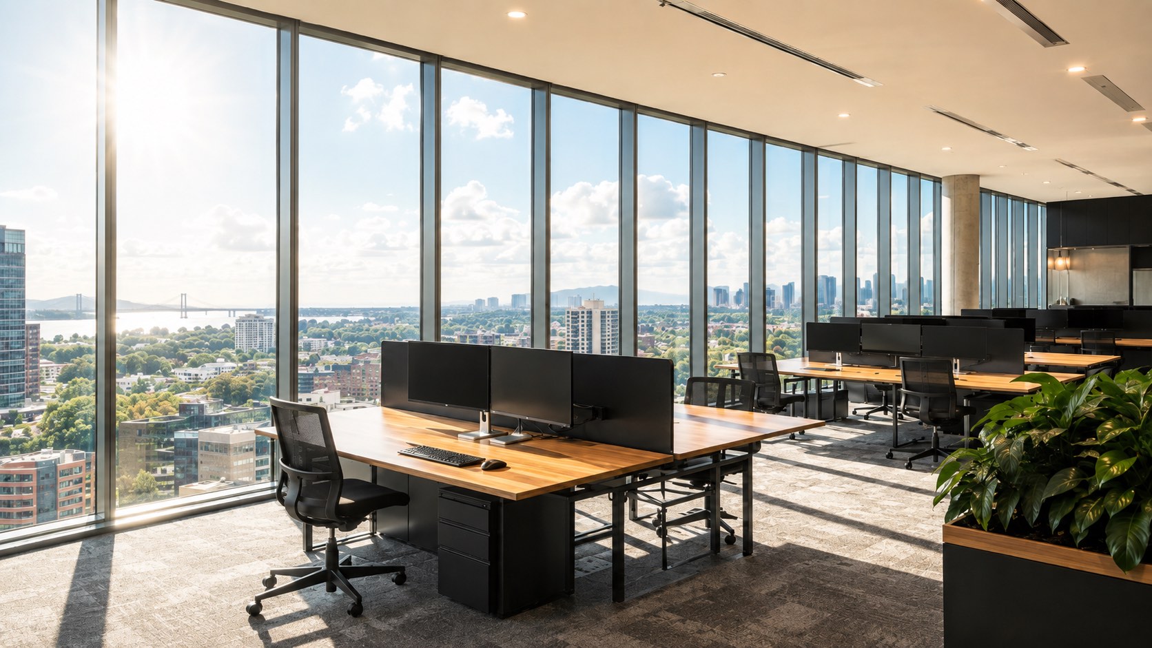 Bureaux corporatifs à Québec — avant l'installation